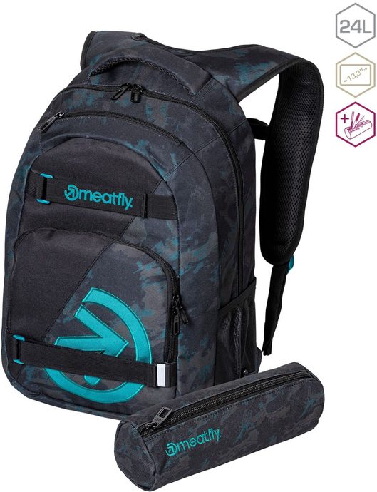 Outdoorweb.eu - Exile 24, Petrol Mossy - school backpack + pencil