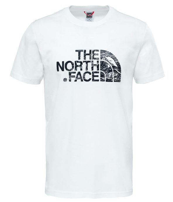 THE NORTH FACE M S/S WOOD DOME TEE TNF WHT/TNF BLK