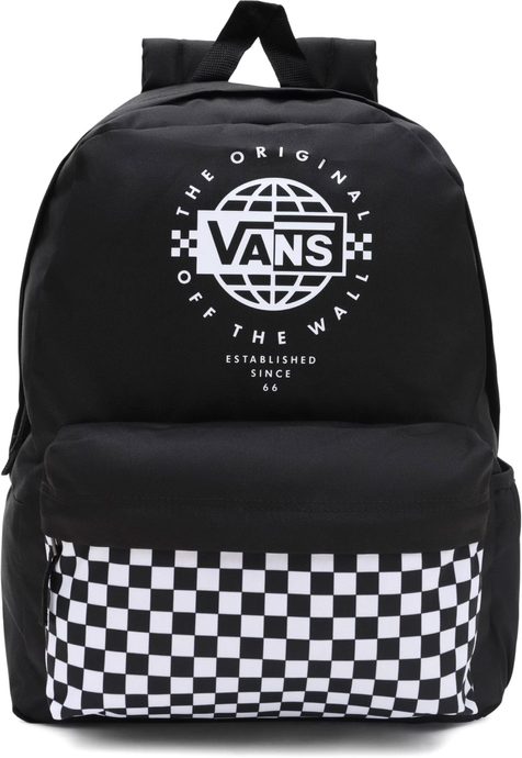 VANS WM STREET SPORT REALM BACKPACK 22 BLACK-WHITE-BLACK