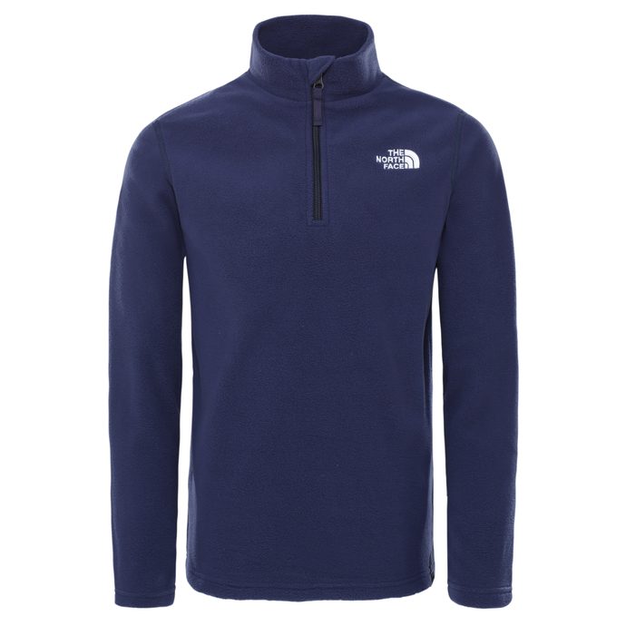 THE NORTH FACE Y GLACIER 1/4 ZIP TNF NAVY