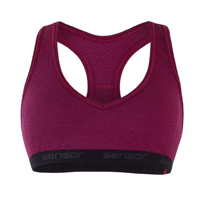 SENSOR MERINO DF women's bra, lilla