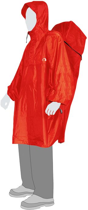 Cape Men L red - raincoat
