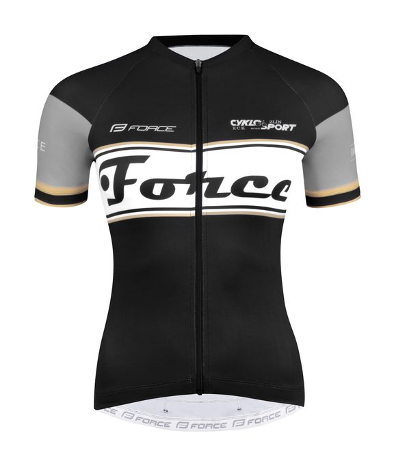 FORCE RETRO LADY neck sleeve, black and gold