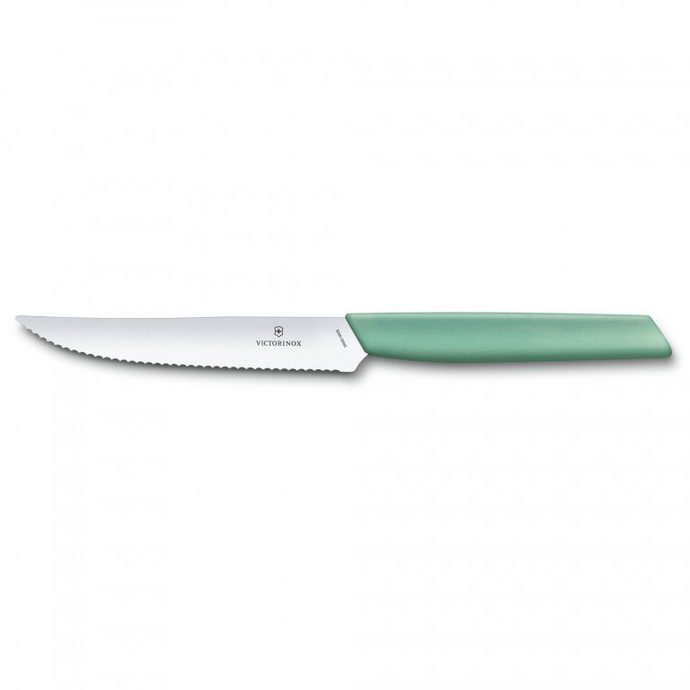 VICTORINOX Stejkový nůž Swiss Modern, 12cm, zelený