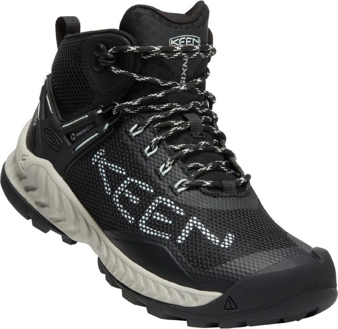 KEEN NXIS EVO MID WP WOMEN, black/blue glass