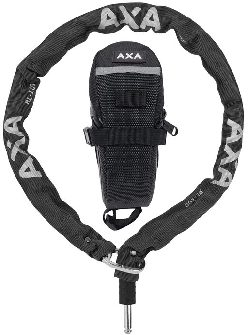 AXA RLC 100/5,5 black + saddlebag