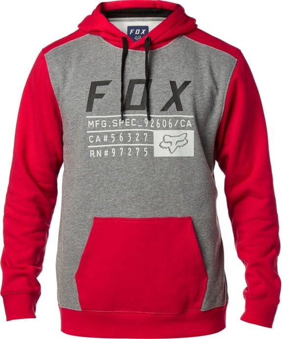 FOX District 3 Pullover Fleece Dark Red