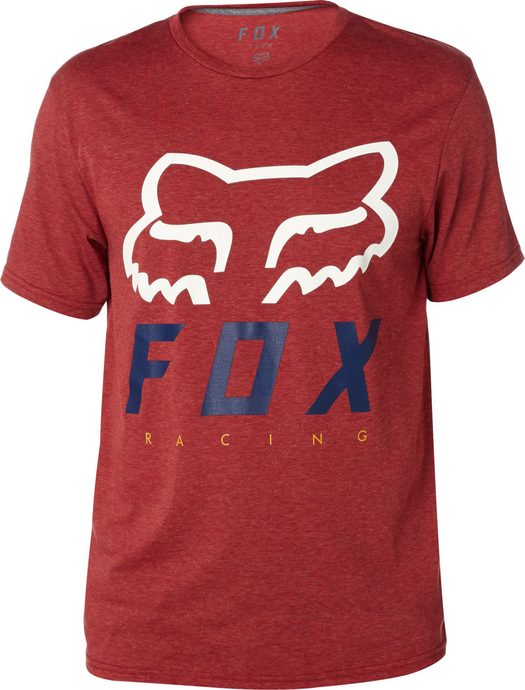 FOX Heritage forger ss tech tee Heather Burgundy