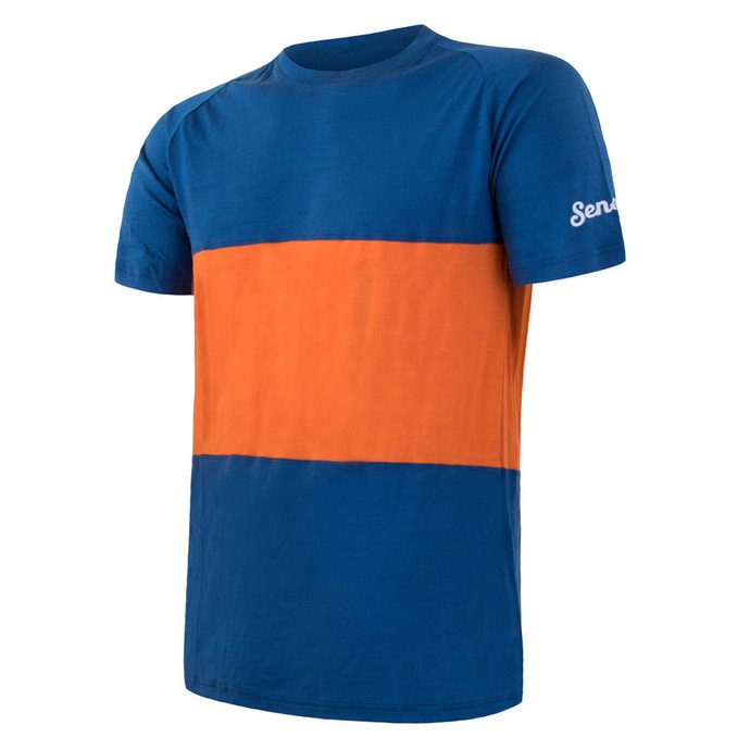 SENSOR MERINO AIR PT men's shirt blue/orange