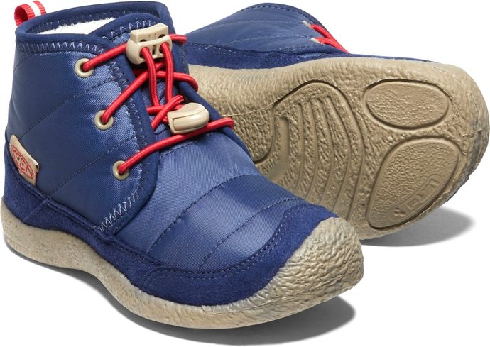 KEEN HOWSER II CHUKKA WP CHILDREN blue depths/red carpet