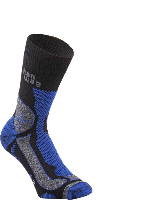 HANWAG Hanwag Trek-Merino Socke Black/Royal Blue