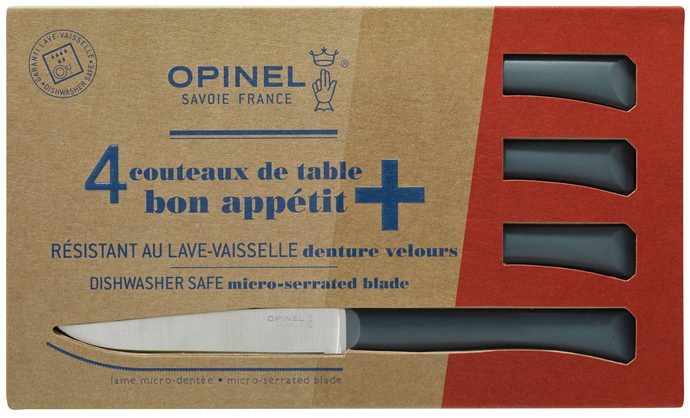 OPINEL Bon Apetit Antracit (4 ks) rukojeť polymer