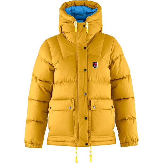 FJÄLLRÄVEN Expedition Down Lite Jacket W, Mustard Yellow-UN Blue