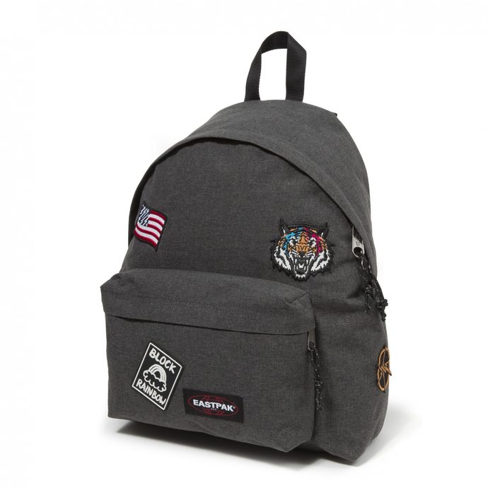 EASTPAK PADDED PAK'R 24l BLACK PATCHED