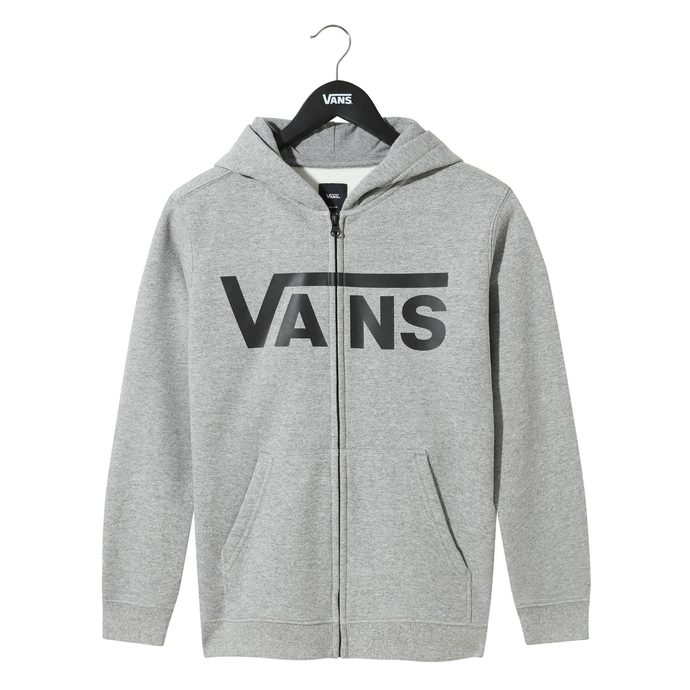 VANS KIDS VANS CLASSIC ZIP HOODIE II (8-14 roků) Cement Heather-Black