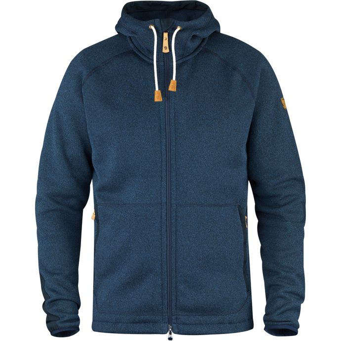 FJÄLLRÄVEN Övik Fleece Hoodie M Navy