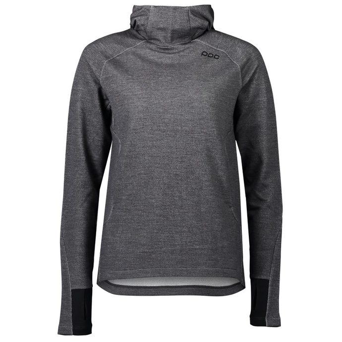 POC W's Merino Hood Sylvanite Grey Melange