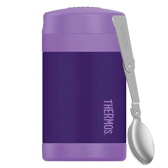  Baby food thermos with spoon 470 ml purple - Stainless  steel vacuum insulated thermos - THERMOS - 32.76 € - outdoorové oblečení a  vybavení shop
