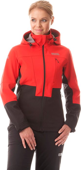 NORDBLANC NBWSL5857 WINNING red - women's softshell jacket action