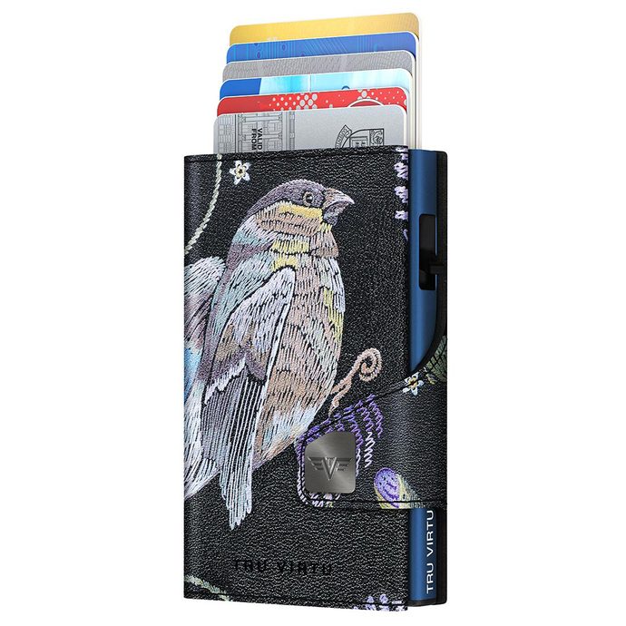 TRU VIRTU Wallet Click & Slide - SE 3D Bird & Clover/Tita