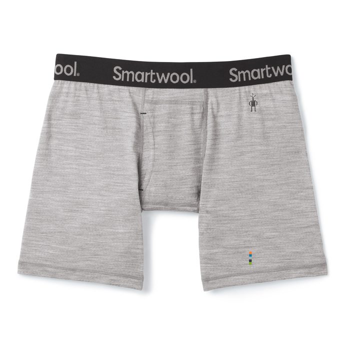 SMARTWOOL M MERINO BOXER BRIEF BOXED, light gray heather