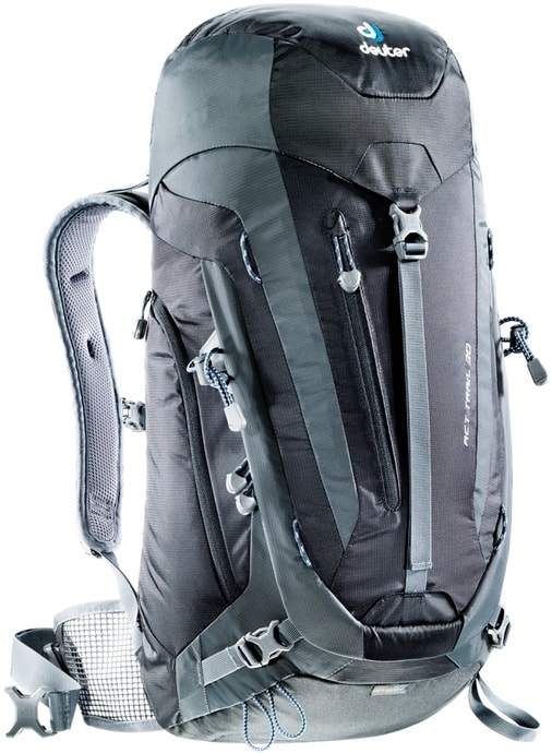 DEUTER ACT Trail 30 - black/granite - turistický batoh