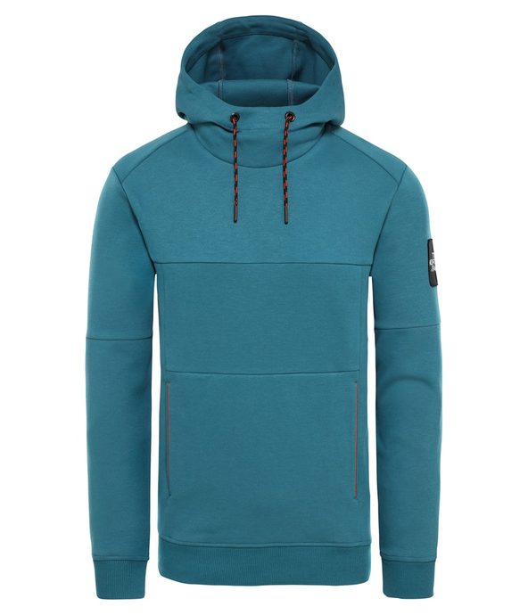 THE NORTH FACE M FINE 2 HOODIE, BLUE CORAL