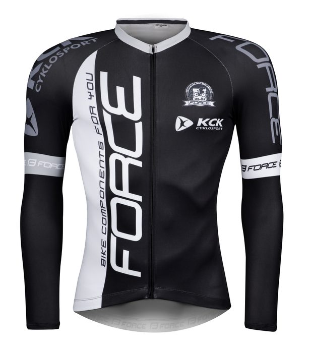 FORCE TEAM PRO PLUS, long sleeve, black and white