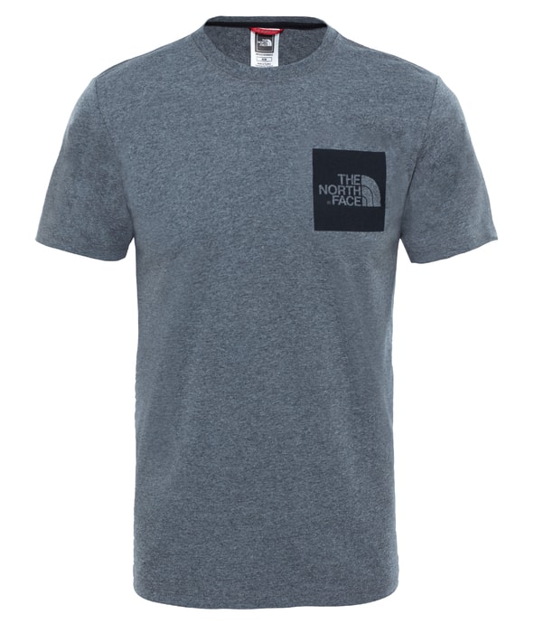 THE NORTH FACE M S/S FINE TEE TNF MEDIUM GREY HEATHER