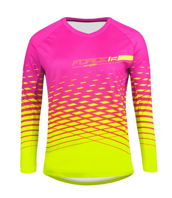 FORCE MTB ANGLE LADY dl. sleeve, pink-fluo