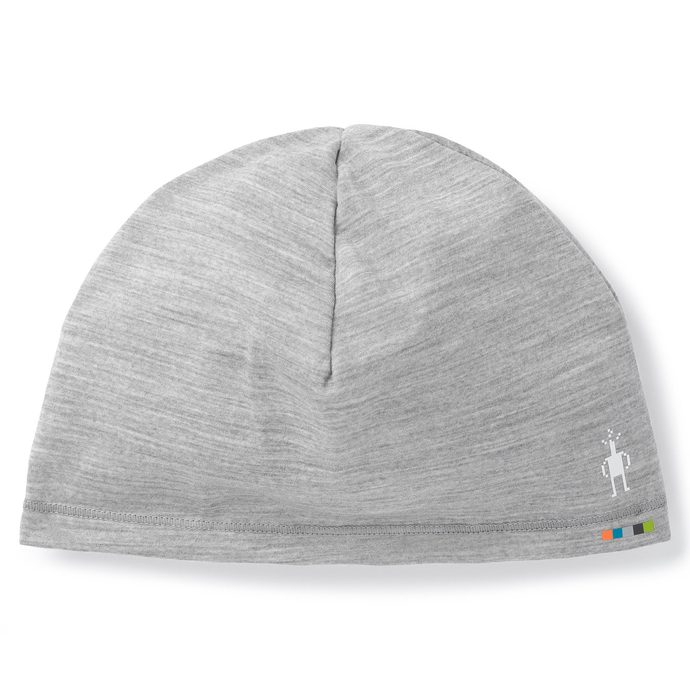 SMARTWOOL MERINO BEANIE, light gray heather