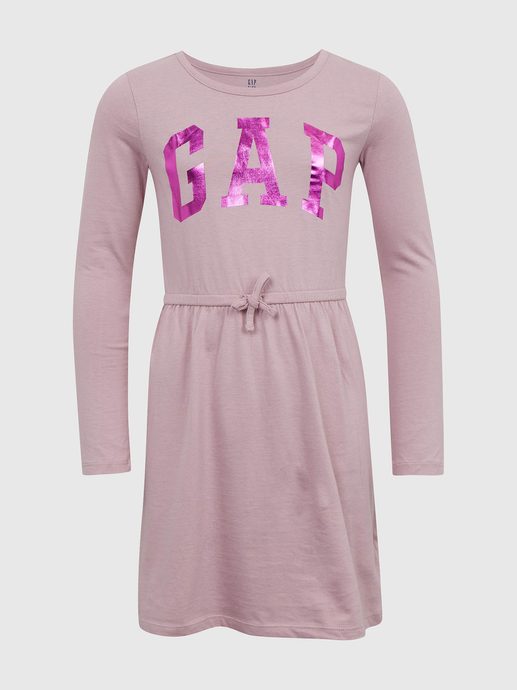 GAP 519742-01 Dětské šaty s logem GAP Růžová