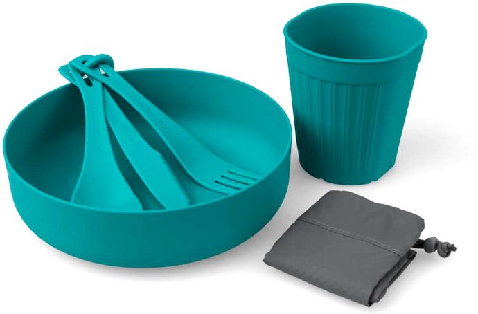 SEA TO SUMMIT DeltaLight Camp Set 1.1 (1 Mug, 1 Bowl, 1 Cutlery Set) Pacific Blue