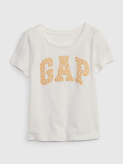 GAP 629037-00 Dětské tričko s logem Bílá