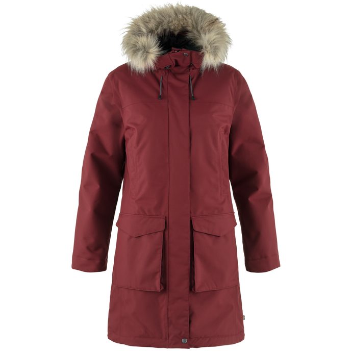 FJÄLLRÄVEN Nuuk Lite Parka W Bordeaux Red