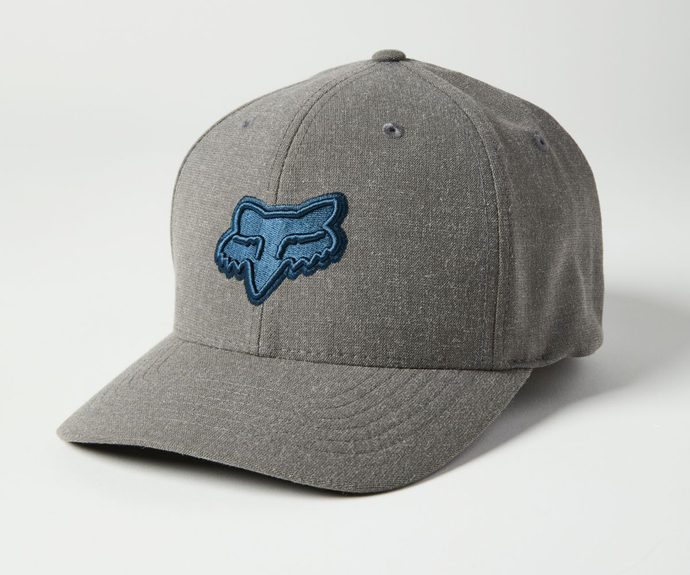 FOX Transposition Flexfit Hat, Grey/Blue