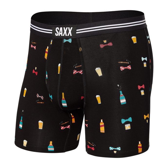 SAXX VIBE BOXER BRIEF black bowties n booze