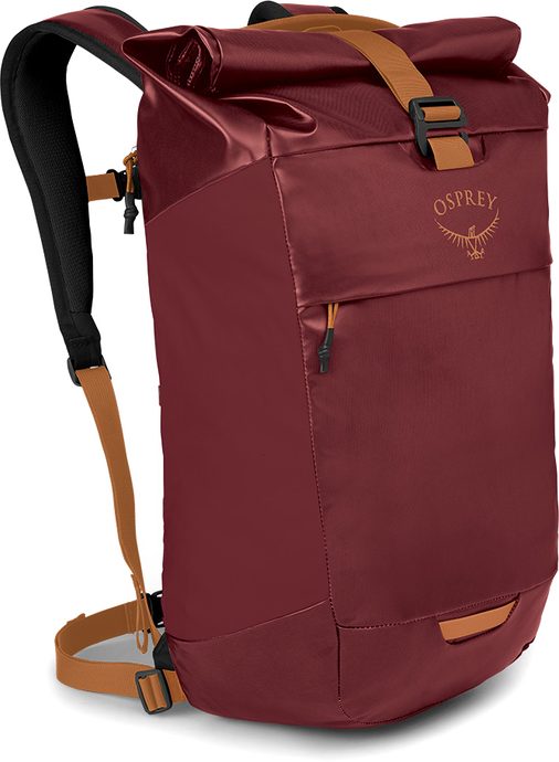 OSPREY TRANSPORTER ROLL TOP 28, red mountain