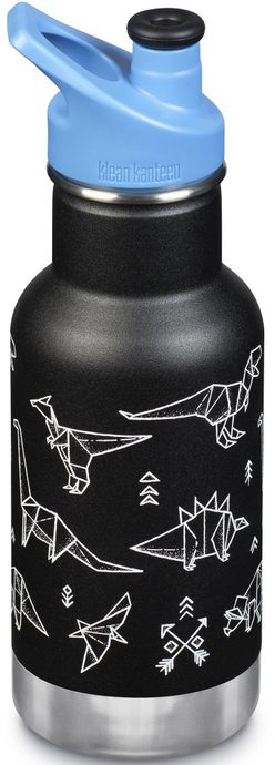 KLEAN KANTEEN Insulated Kid Classic w/Kid Sport Cap 3.0 355 ml, paper dinos matte