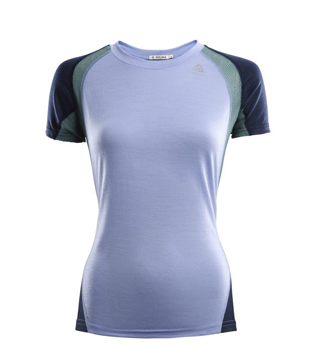ACLIMA LightWool Sports T-Shirt W Purple Impr/NavyBlazer/NorthAtlantic
