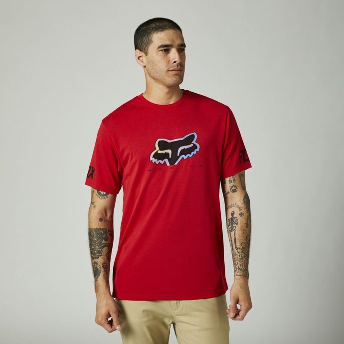 FOX Venz Ss Tech Tee Flame Red