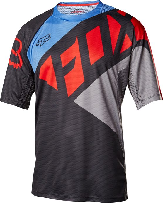 FOX Demo Ss Seca Jersey Black/Grey/Red