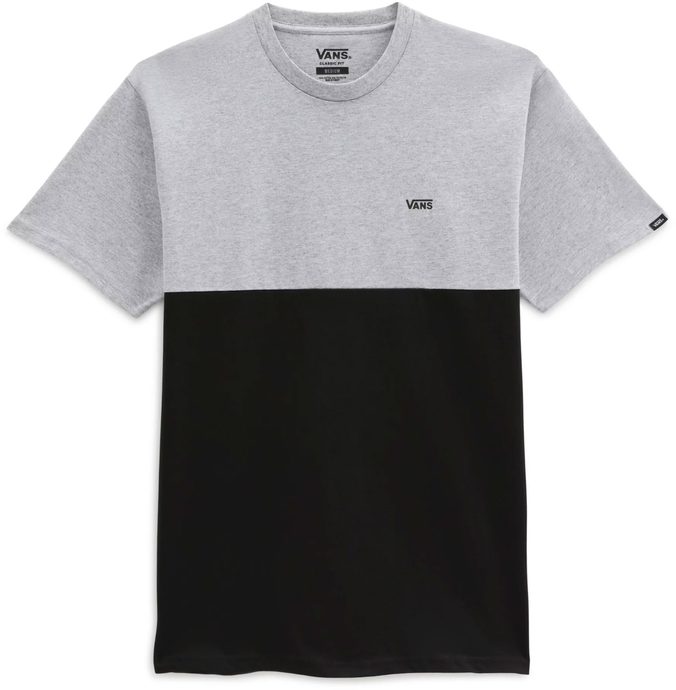 VANS COLORBLOCK TEE athletic heather-black