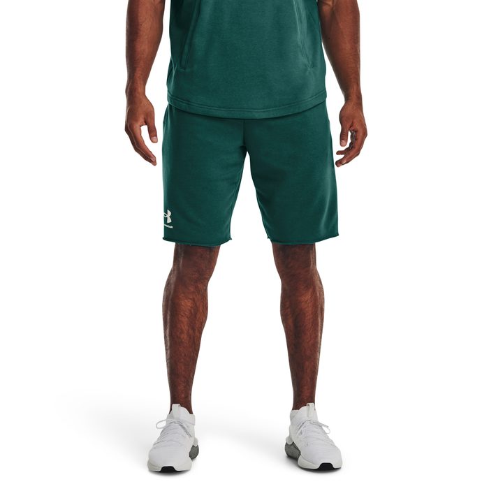UNDER ARMOUR RIVAL TERRY SHORT, green