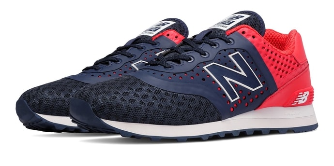 NEW BALANCE 574 Re-Engineered Navy with Red - pánské tenisky