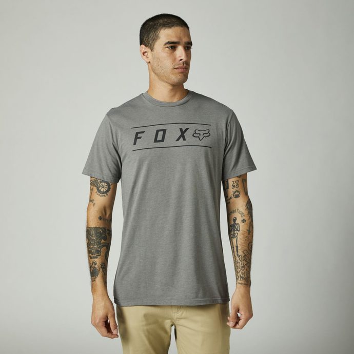 FOX Pinnacle Ss Premium Tee, Heather Graphite