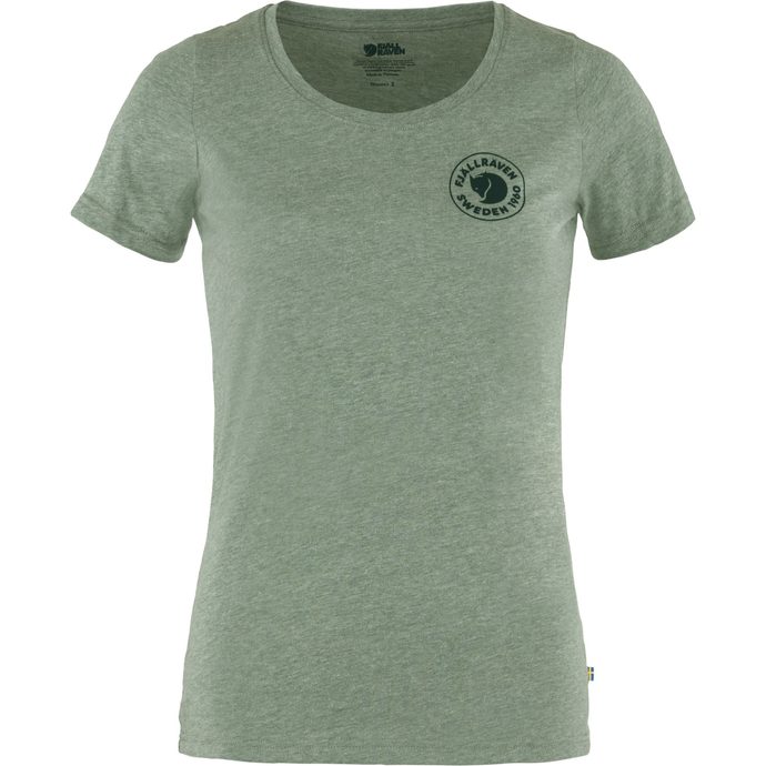 FJÄLLRÄVEN 1960 Logo T-shirt W Patina Green-Melange