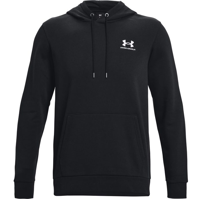 UNDER ARMOUR UA Essential Fleece Hoodie, Black