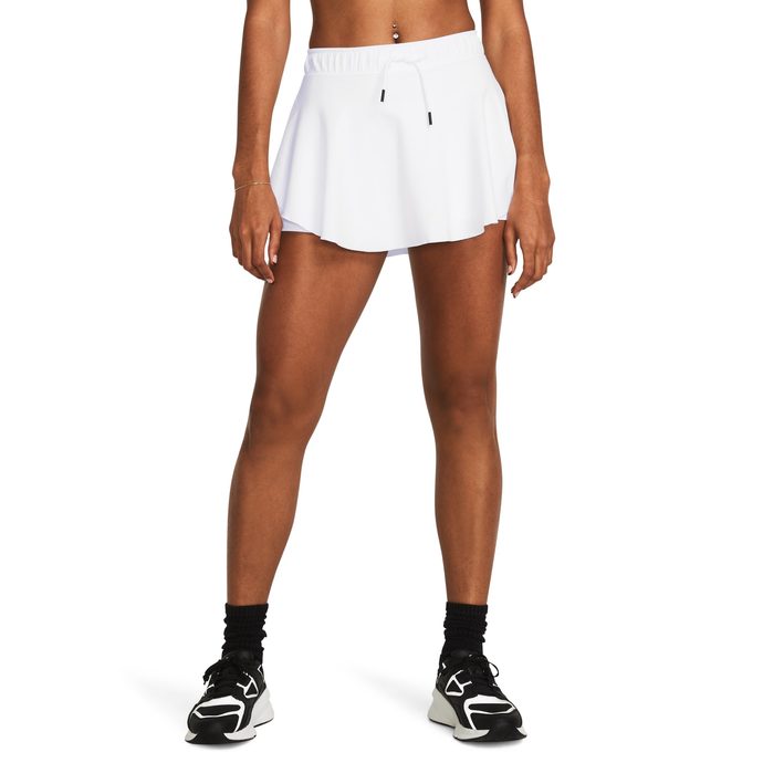 UNDER ARMOUR Motion Split Skort, White / Black