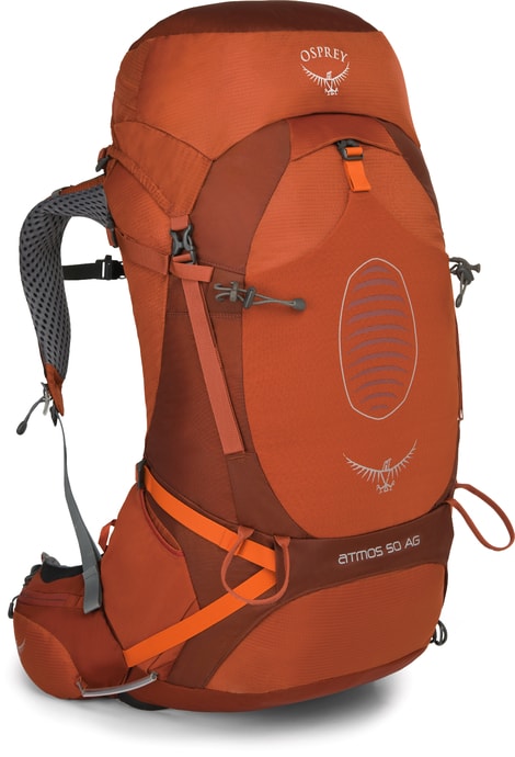 OSPREY Atmos AG 50 cinnabar red - turistický batoh